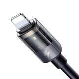Cablu Mcdodo (CA-3140), USB-A to Lightning, 3A, Transparent Design, Auto Power Off, 1.2m, Negru