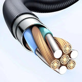 Cablu Mcdodo (CA-3140), USB-A to Lightning, 3A, Transparent Design, Auto Power Off, 1.2m, Negru