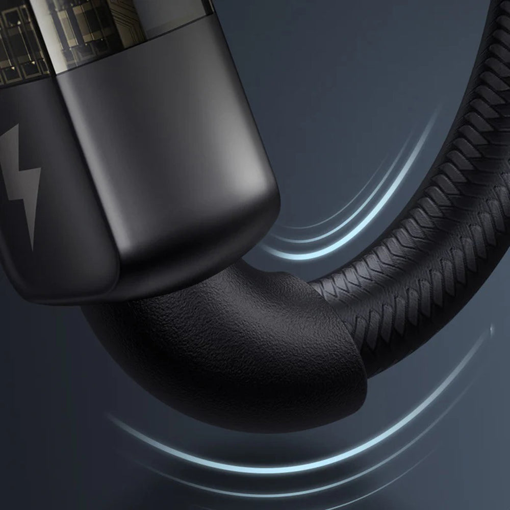 Cablu Mcdodo (CA-3140), USB-A to Lightning, 3A, Transparent Design, Auto Power Off, 1.2m, Negru