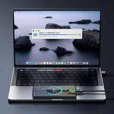 Cablu Mcdodo (CA-3150), USB to Type-C, 6A, Super Charge, Transparent Design, Auto Power Off, 1.2m, Negru