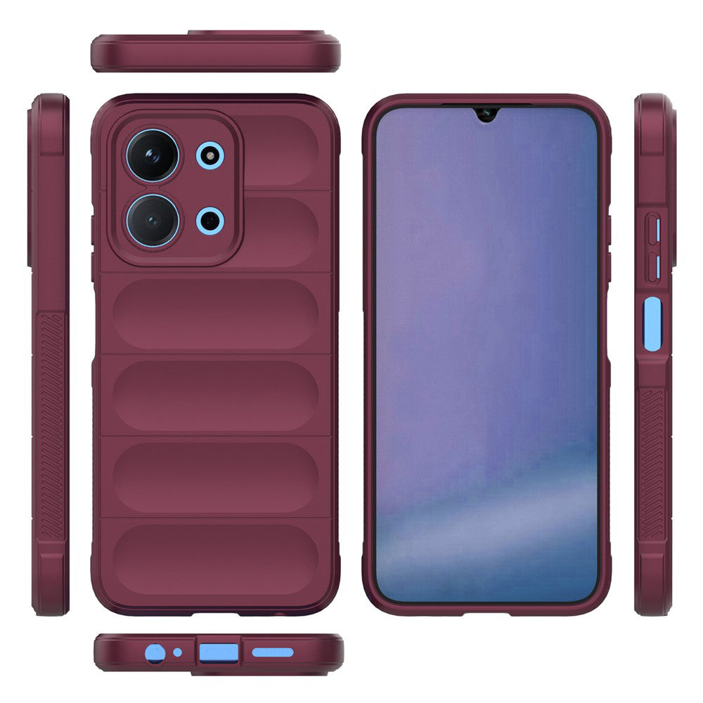 Husa de protectie Techsuit Magic Shield compatibil cu Xiaomi Redmi 15C 4G / Redmi 15C 5G, Bordo