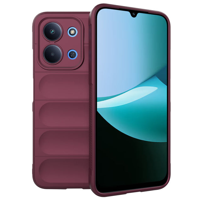 Husa de protectie Techsuit Magic Shield compatibil cu Xiaomi Redmi 15C 4G / Redmi 15C 5G, Bordo