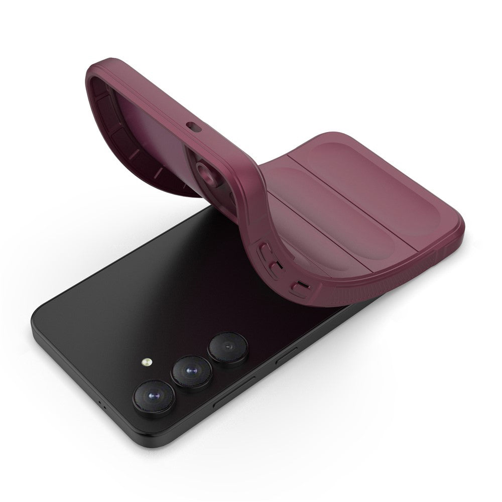 Husa de protectie Techsuit Magic Shield compatibil cu Samsung Galaxy S25 FE, Bordo