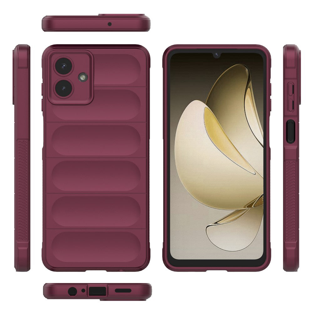Husa de protectie Techsuit Magic Shield compatibil cu Samsung Galaxy A07 4G, Bordo