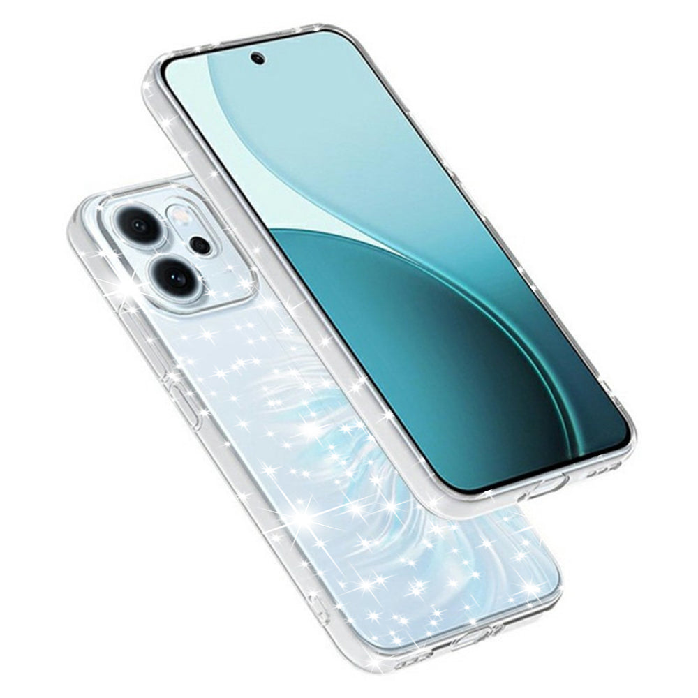 Husa de protectie Techsuit SparkleSkin Series compatibil cu Oppo Reno14 F / Reno14 FS 5G, Transparent