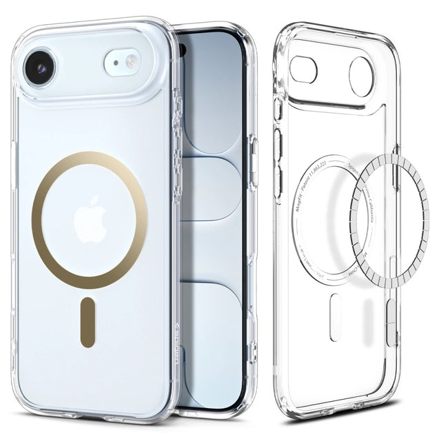 Husa de protectie Spigen Ultra Hybrid MagSafe (ACS10315) compatibil cu iPhone 17 Air, Transparent /Gold