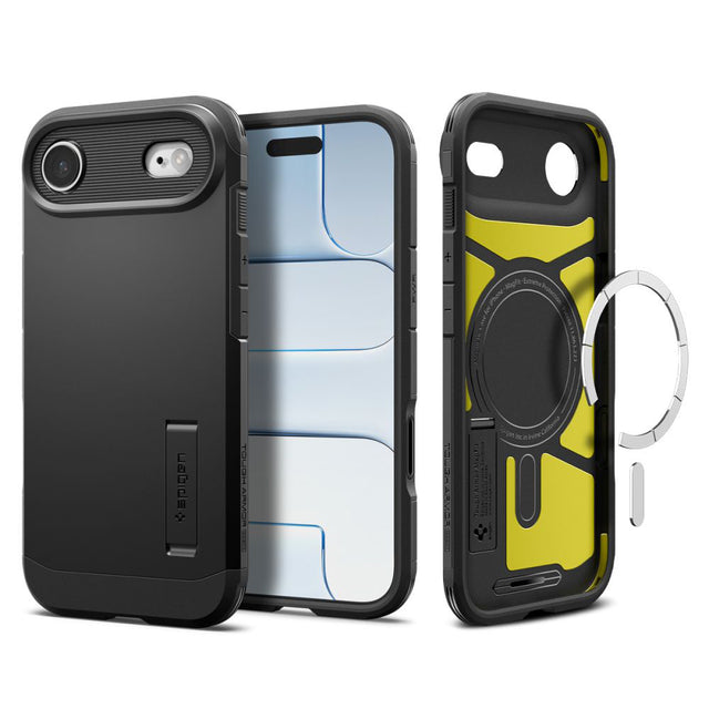 Husa de protectie Spigen Tough Armor "T" MagSafe (ACS10324) compatibil cu iPhone 17 Air, Negru