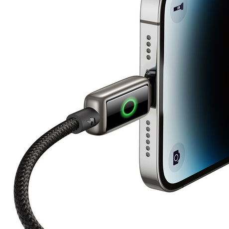 Cablu Mcdodo (CA-6590), with Breathing Light LED Display, USB-A to Lightning, Auto Power Off, 3A, 1.2m, Negru