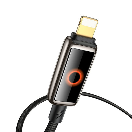 Cablu Mcdodo (CA-6670), with Breathing Light LED Display, USB-C to Lightning, Auto Power Off, 36W, 1.2m, Negru