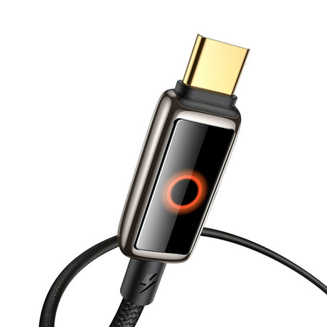 Cablu Mcdodo (CA-6680), with Breathing Light LED Display, USB-C to USB-C, Auto Power Off, 100W, 1.2m, Negru