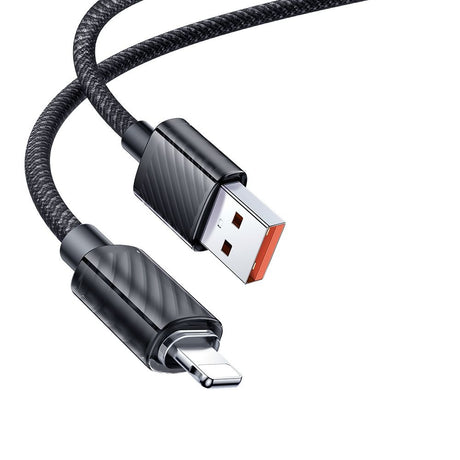 Cablu Mcdodo (CA-3640), USB to Lightning, Transparent Design, 3A, 1.2m, Negru