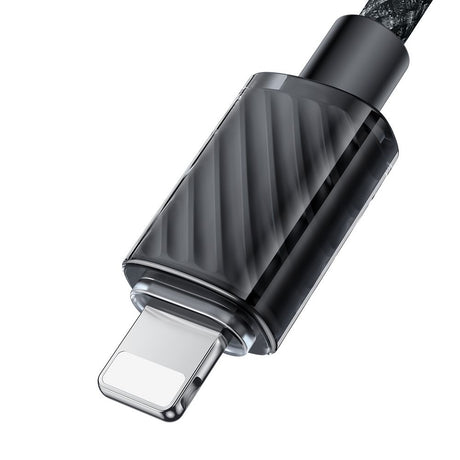 Cablu Mcdodo (CA-3640), USB to Lightning, Transparent Design, 3A, 1.2m, Negru