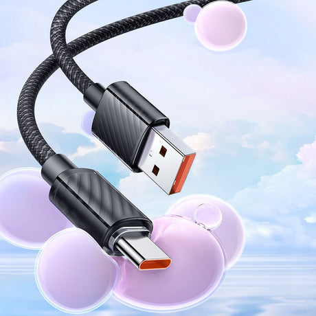 Cablu Mcdodo (CA-3650), Type-C to USB-A, Transparent Design, 100W, 1.2m, Negru