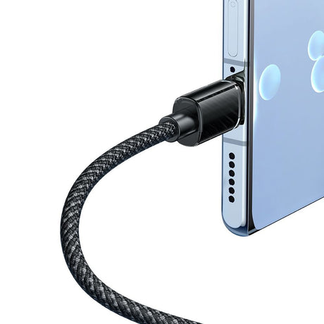 Cablu Mcdodo (CA-3650), Type-C to USB-A, Transparent Design, 100W, 1.2m, Negru