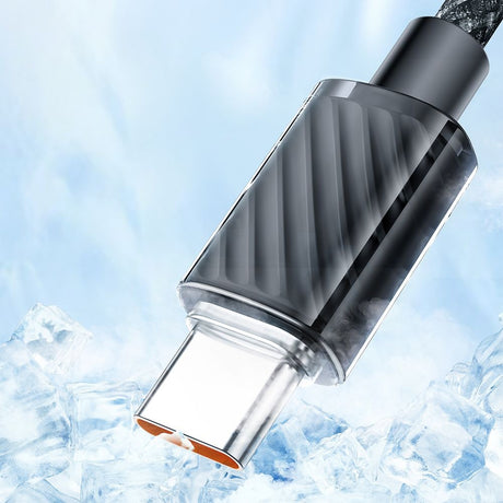 Cablu Mcdodo (CA-3650), Type-C to USB-A, Transparent Design, 100W, 1.2m, Negru