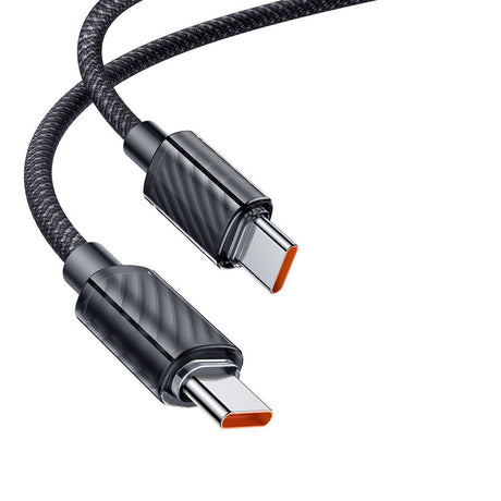 Cablu Mcdodo (CA-3670), Type-C to Type-C, Transparent Design, 100W, 5A, 1.2m, Negru