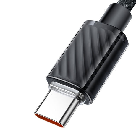 Cablu Mcdodo (CA-3670), Type-C to Type-C, Transparent Design, 100W, 5A, 1.2m, Negru