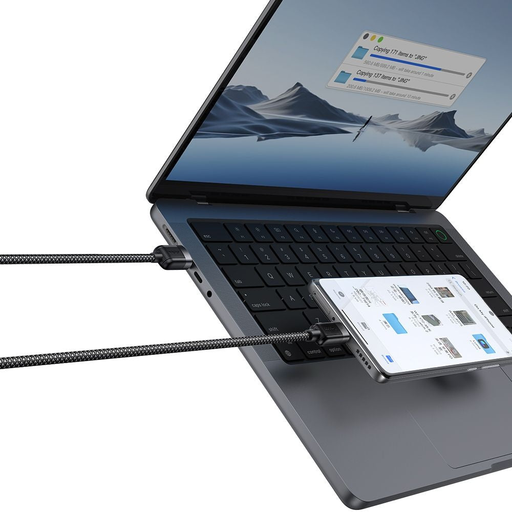 Cablu Mcdodo Self-Winding Series (CA-5650), USB-A to USB-C, 6A, 1.2m, Negru