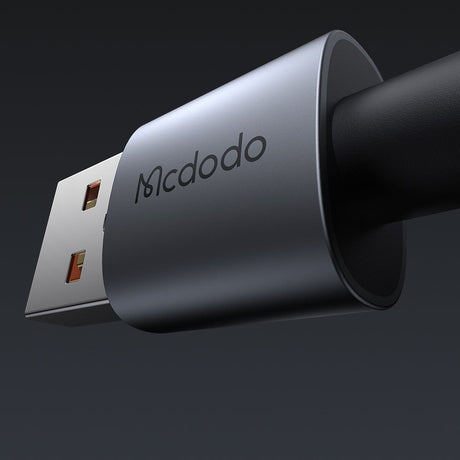 Cablu Mcdodo (CA-6910), with Charging Light, USB-A to Lightning, Transparent Cable, 3A, 1.2m, Negru
