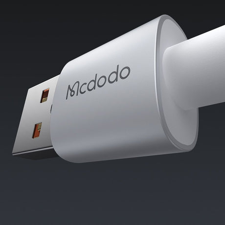 Cablu Mcdodo (CA-6892), with Charging Light, USB-C to USB-A, Transparent Cable, 6A, 1.2m, Alb