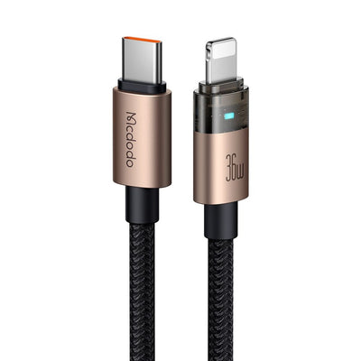 Cablu Mcdodo CA-6941, USB-C la Lightning, 36W, 1.2m, Auriu