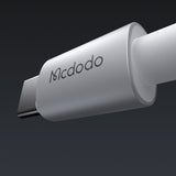 Cablu Mcdodo (CA-6942), with Charging Light, USB-C to Lightning, Transparent Cable, 36W, 1.2m, Alb