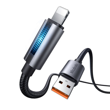 Cablu Mcdodo (CA-5660), with Breathing Light, USB-A to Lightning, 3A, 1.2m, Negru