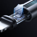 Cablu Mcdodo (CA-5660), with Breathing Light, USB-A to Lightning, 3A, 1.2m, Negru
