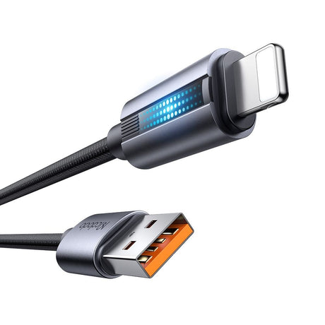 Cablu Mcdodo (CA-5660), with Breathing Light, USB-A to Lightning, 3A, 1.2m, Negru