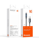 Cablu Mcdodo (CA-5180), with Breathing Light, USB-A to USB-C, 100W, 6A, 1.2m, Negru