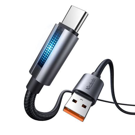 Cablu Mcdodo (CA-5180), with Breathing Light, USB-A to USB-C, 100W, 6A, 1.2m, Negru