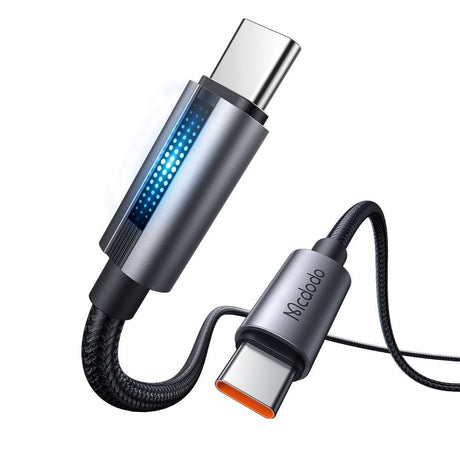 Cablu Mcdodo (CA-5740), with Breathing Light, USB-C to USB-C, 100W, 5A, 1.2m, Negru