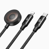 Cablu Mcdodo O Series (CA-4940), USB-C la Lightning/USB-C, 100W, 1.2m, Negru