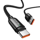 Cablu Mcdodo (CA-4730), USB-A to Type-C, Fast Charging, 6A, 120W, LED Indicator, 1.5m, Negru