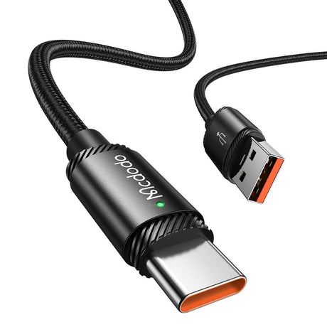 Cablu Mcdodo (CA-4730), USB-A to Type-C, Fast Charging, 6A, 120W, LED Indicator, 1.5m, Negru