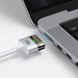 Cablu Mcdodo Magnetic (CA-2071), USB-C to MagSafe 3, 140W, LED Indicator, 2m, Alb