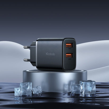 Incarcator Mcdodo (CH-5070), 2x USB-A, 12W, Fireproof, Negru