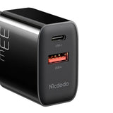 Incarcator Mcdodo (CH-0921), Dual Port, 33W, Fast Charger, Fireproof PC, Negru