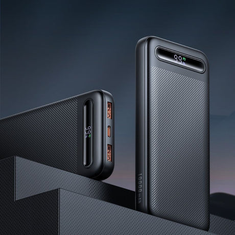 Baterie externa Mcdodo Star Series (MC-3881), Type-C + 2x USB, 10000mAh, 22.5W, Digital Display, Negru