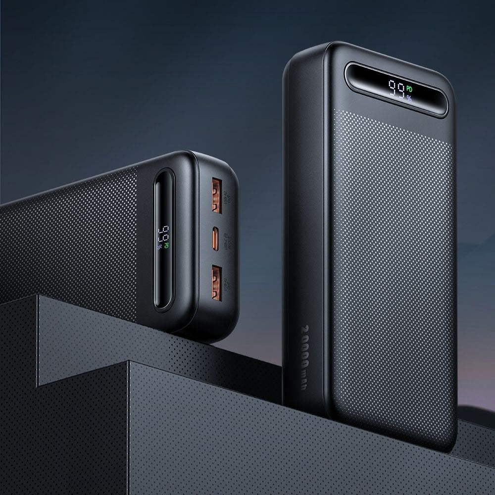 Baterie externa Mcdodo Star Series (MC-3891), USB-C + 2x USB, 20000mAh, 22.5W, Digital Display, Negru