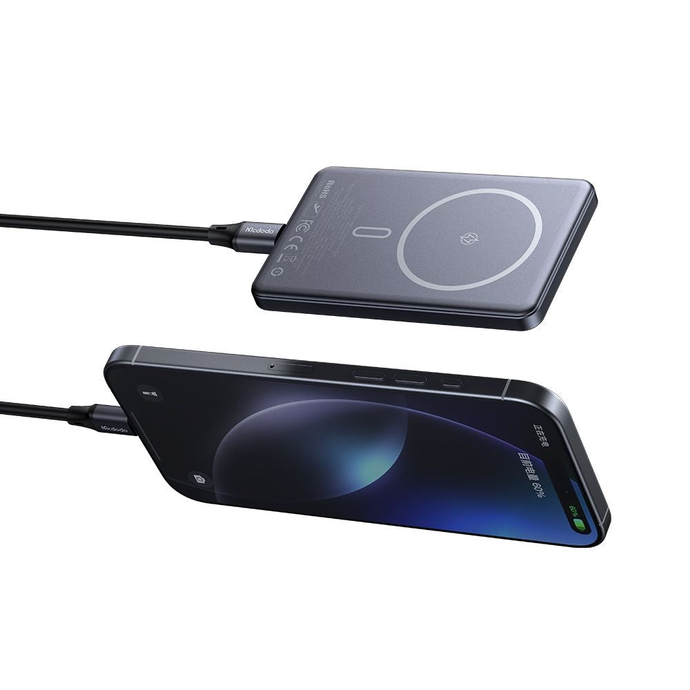 Baterie externa Mcdodo Magnetic Meta Series (MC-4641), 5000mAh, 20W, Ultra-Thin Design, Negru