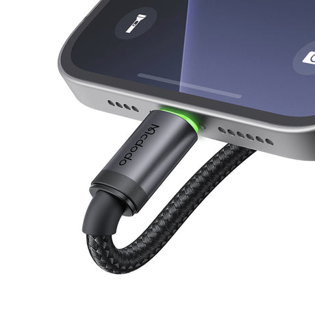 Cablu Mcdodo (CA-4410), USB-C to USB-C, Nylon Braided, Aluminum Alloy, PD60W, 1m, Negru