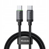 Cablu Mcdodo (CA-4410), USB-C to USB-C, Nylon Braided, Aluminum Alloy, PD60W, 1m, Negru