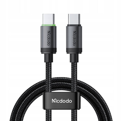 Cablu Mcdodo (CA-4410), USB-C to USB-C, Nylon Braided, Aluminum Alloy, PD60W, 1m, Negru