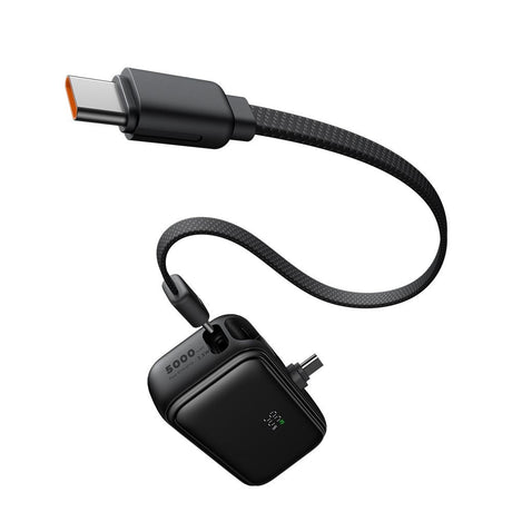 Baterie externa Mcdodo FreeKit Series (MC-7760), with Built-in Cable & Connector USB-C, 5000mAh, 22.5W, Negru
