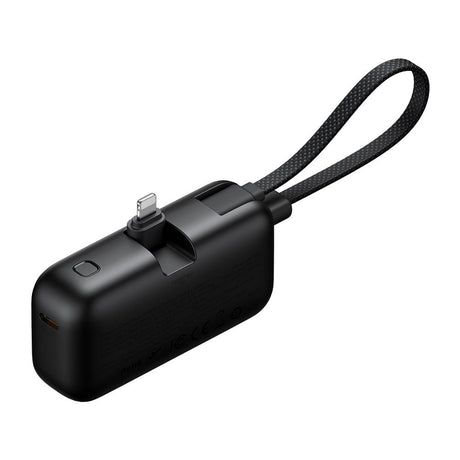 Baterie externa Mcdodo FreeKit Series (MC-7800), with Built-in Cable & Connector Lightning, 5000mAh, 22.5W, Negru