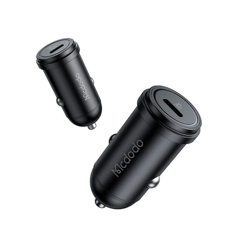 Incarcator Mcdodo Car Obsidian Series (CC-7491), Type-C, PD30W, Smart IC, Mini Size, 1.2m, Negru