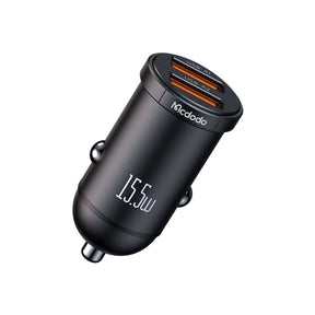 Incarcator Mcdodo Car Cool Series (CC-2950), Dual-Port, 15.5W, Mini Size, 12-24V, Negru
