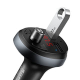 Incarcator Mcdodo FM Modulator with Car (CC-6880), 2x USB-A, with LED Display, 2.1A, Negru