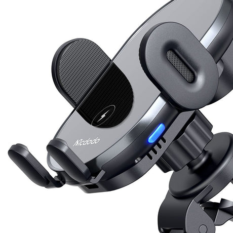 Suport Mcdodo with Wireless Charging (CH-1600), for Air Vent/Dashboard, Dual Coil, Qi2 15W, One-Hand Operation, Negru